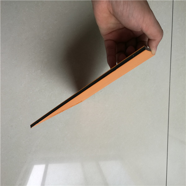 橙色皮纹共挤双层TPU板材侧面图 橙色皮纹共挤双层TPU板材